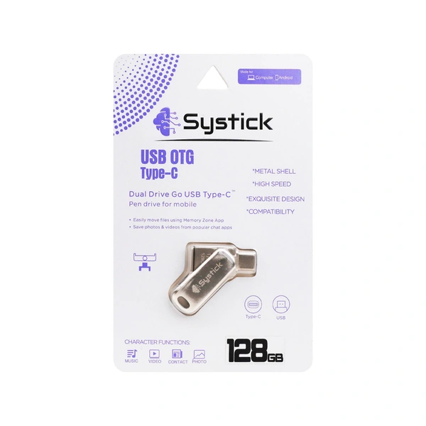 SYSTICK TYPE C OTG pen Drive 3.0 Metal Body - 64GB