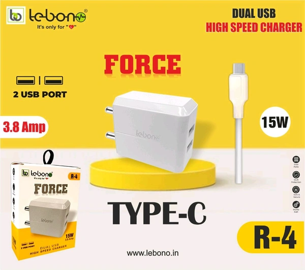 Lebon R5 Type C Charger (6month Warranty)
