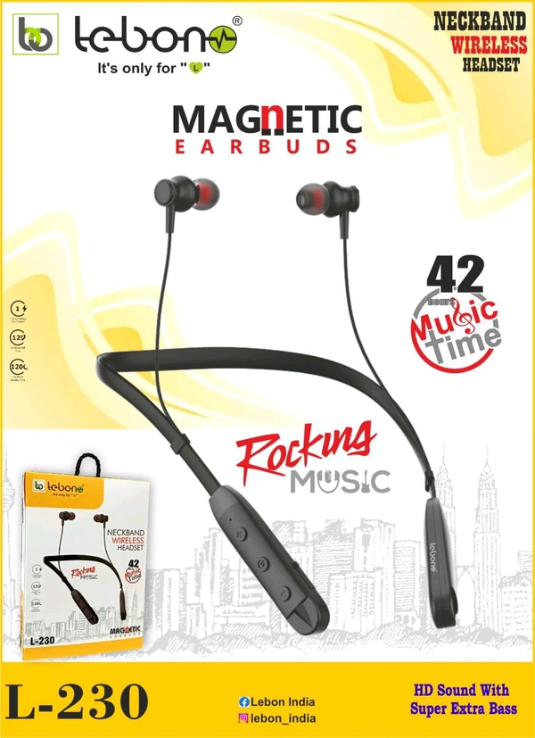 Lebon L230 Neckband (6months Warranty)