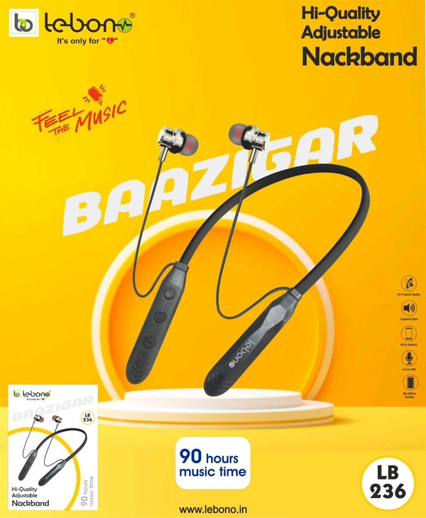 Lebon LB 236 Neckband (6months Warranty)
