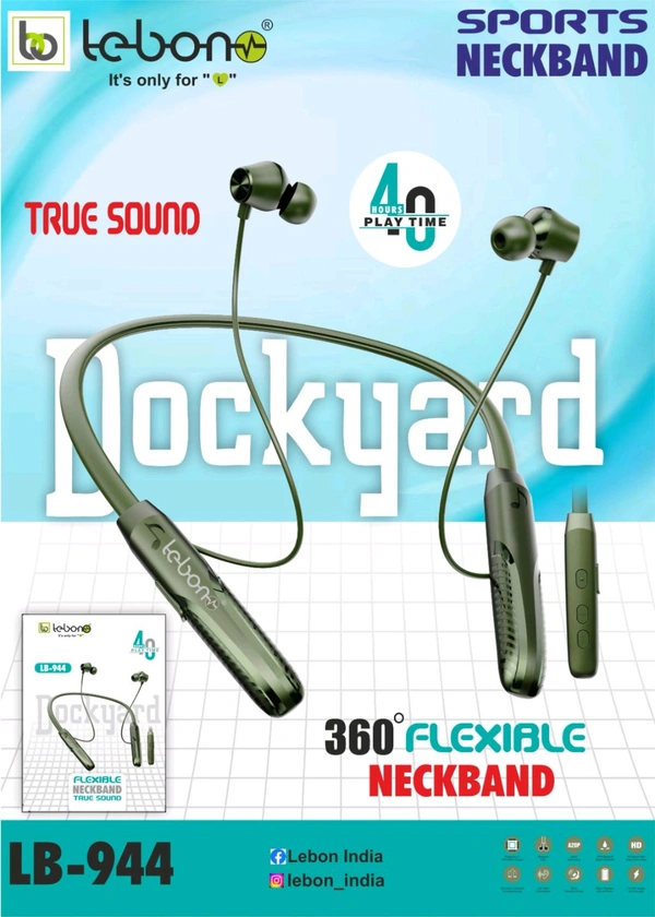 Lebon LB 944 Neckband (6months Warranty)