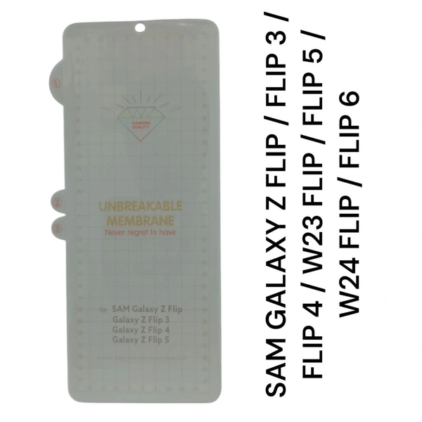 SAM GALAXY Z FLIP / FLIP 3 / FLIP 4 / W23 FLIP / FLIP 5 / W24 FLIP / FLIP 6 Diamond Membrane