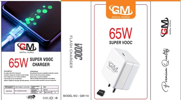 Gm 65w Charger (All Mobile Support) 