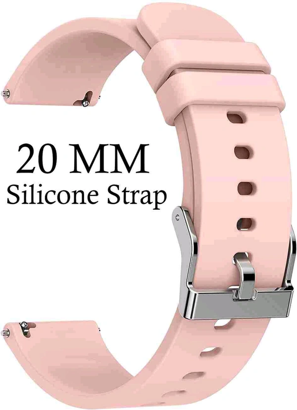 20mm Silicone Smart Watch Belt  - Pink