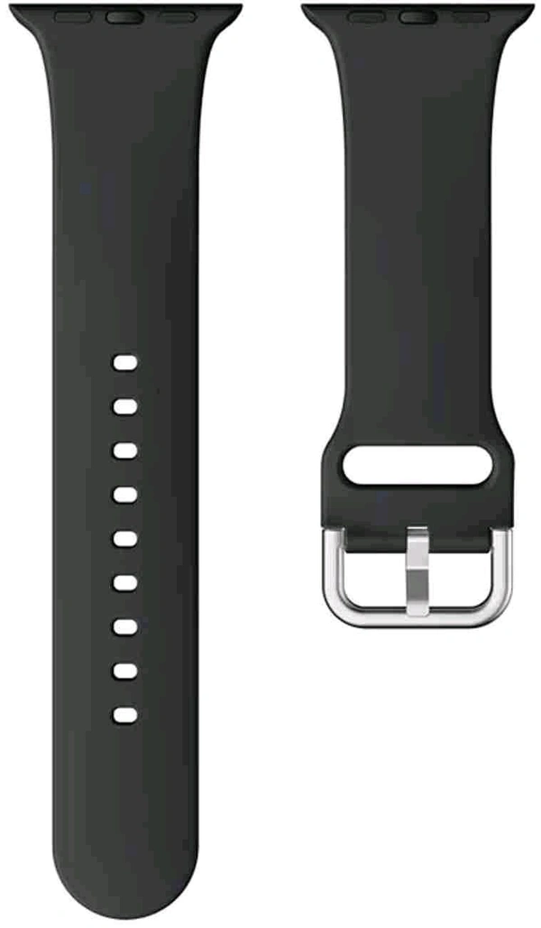 42/44/45/49mm Silicone Kaldi Smart Watch Belt  - Black