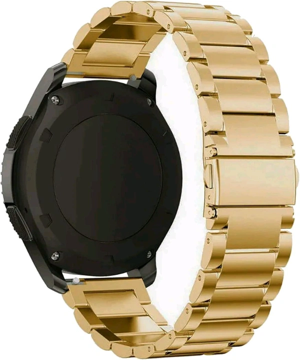 22mm Metal Smart Watch Belt - Gold