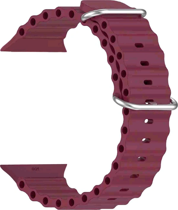 42/44/45/49mm Ultra Smart Watch Belt - Maroon