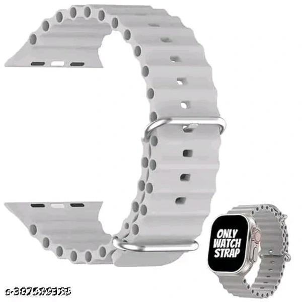 42/44/45/49mm Ultra Smart Watch Belt - Silver