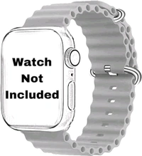 42/44/45/49mm Ultra Smart Watch Belt - Silver