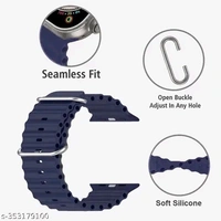 42/44/45/49mm Ultra Smart Watch Belt - Navy Blue