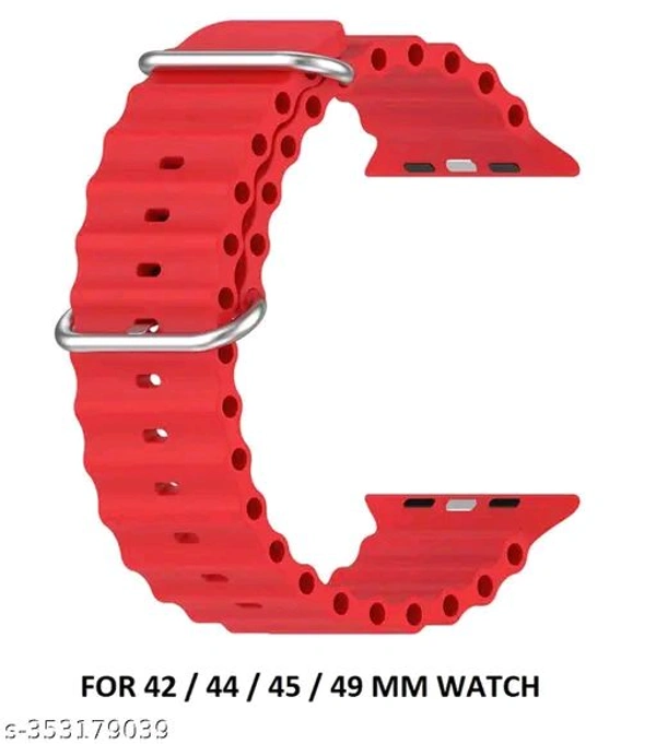 42/44/45/49mm Ultra Smart Watch Belt - Red