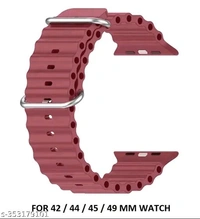 42/44/45/49mm Ultra Smart Watch Belt - Red