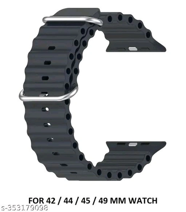 42/44/45/49mm Ultra Smart Watch Belt - Black