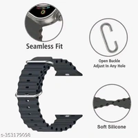 42/44/45/49mm Ultra Smart Watch Belt - Black