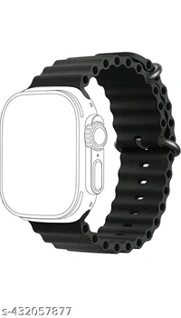 42/44/45/49mm Ultra Smart Watch Belt - Black