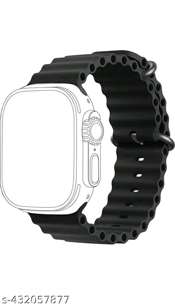 42/44/45/49mm Ultra Smart Watch Belt - Black