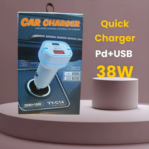 C14 Car Charger Pd+Usb
