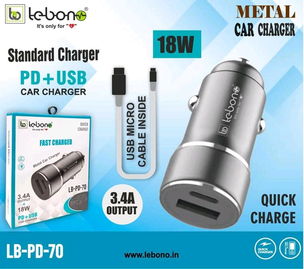 Lebon Lb Pd 70 Pd+Usb Car Charger