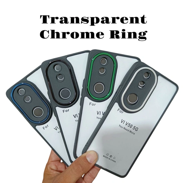Vivo V50 5G Crome Ring Cover (Chaina Important)