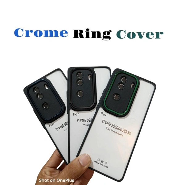 Vivo V40E Cover / iQ00 Z9S Cover (Crome Ring Chaina Important Cover)