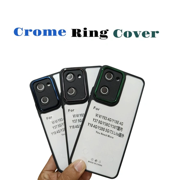 Vivo Y18 4g Cover ( Y03 / Y18E / Y37 / Y36c / Y36T / Y18 / Y28s / T3 Lite / Crome Ring Cover