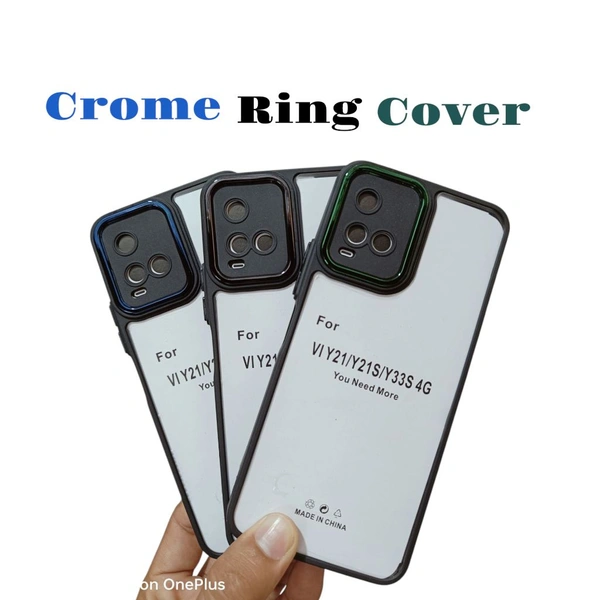 Vivo Y21 Cover / Y21s Cover / Y33s 4G Cover ( Crome Ring Chaina Important