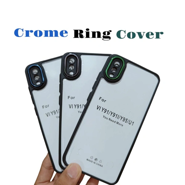 Vivo Y90 Cover / Y90i Cover (Crome Ring Chaina Important)