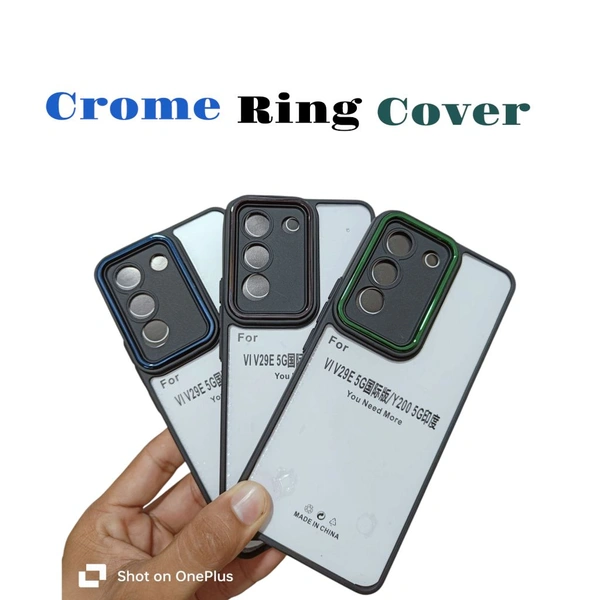 Vivo Y200 Cover ( Crome Ring Chaina Important)