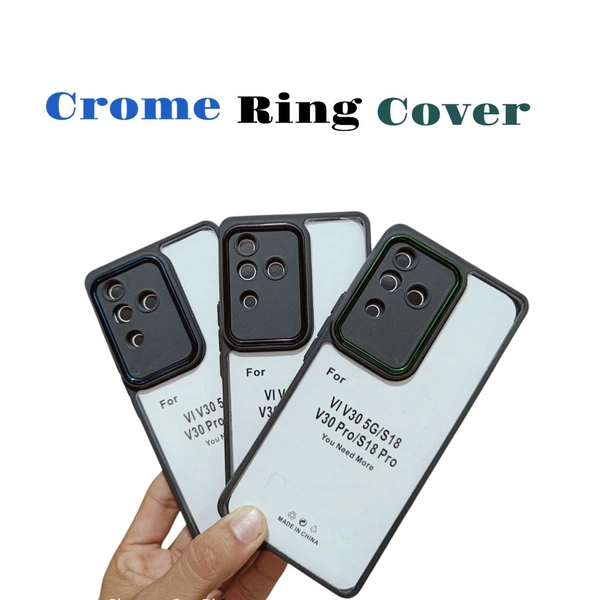 Vivo V30 5G Cover / V30 Pro Cover / V18 Cover / S18 Pro Cover (Crome Ring Chaina Important