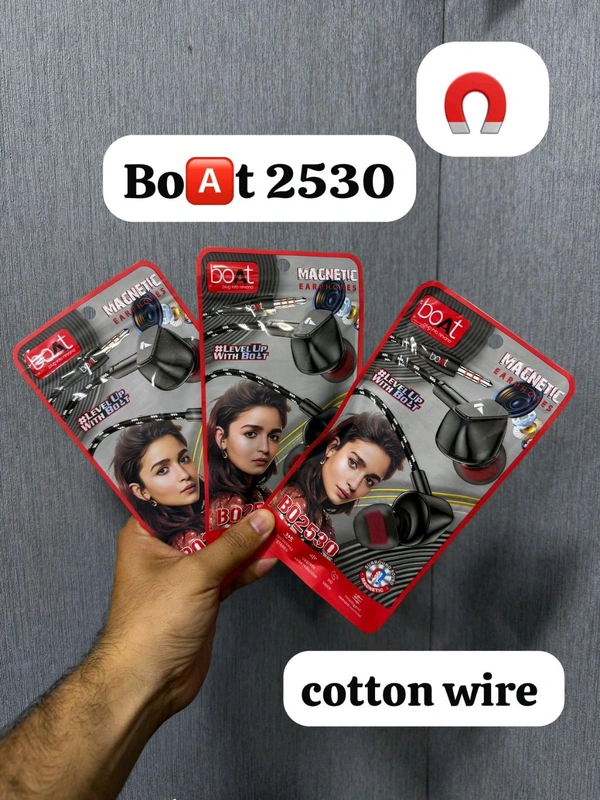 Boat 2530 Earphone Cotton Wire Magnet