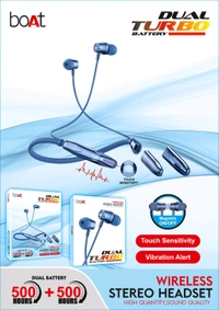 Boat Turbo Dual Battery Neckband