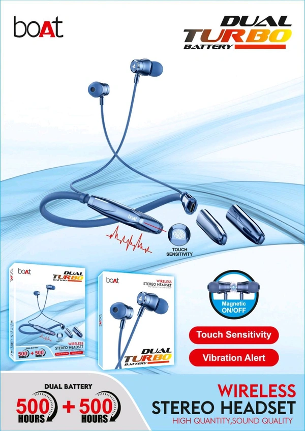 Boat Turbo Dual Battery Neckband