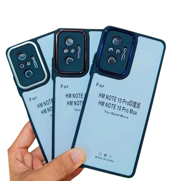 Mi Note 10Pro Cover / Note 10pro Max Cover Crome Ring Chaina Important