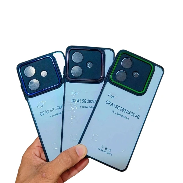 OPPO A3 2024 COVER / A3X 4G COVER Crome Ring Chaina Important
