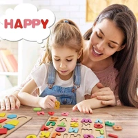 A B C D 3D Educational Wooden Plate 