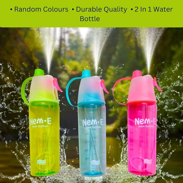 2in1 Water Bottle With Spray