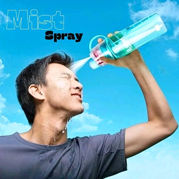 2in1 Water Bottle With Spray