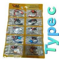 Gm Type C OTG Cotton Wire With Metal Cap