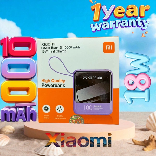 Mi 10000mAh Power Bank 2i 18w 1year Warranty