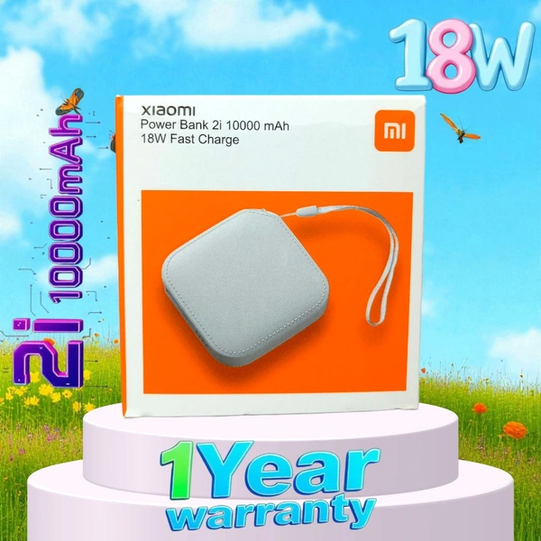Mi 10000mAh Power Bank 2i 18w 1year Warranty ( Small )