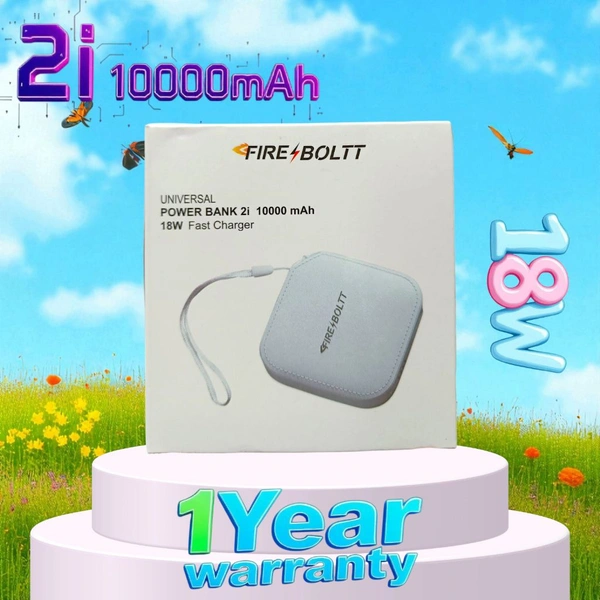 FIRE BOLTT 10000mAh Power Bank 2i 18w 1year Warranty ( Small )
