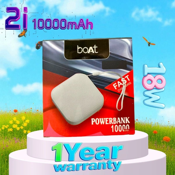 BoAt 10000mAh Power Bank 2i 18w 1year Warranty ( Small )