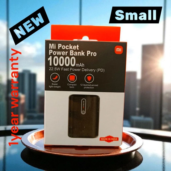 Mi 10000mAh Power Bank 22.5w 1year Warranty Small