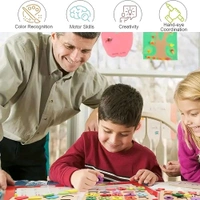 1 2 3 4 3D Educational Wooden Plate 