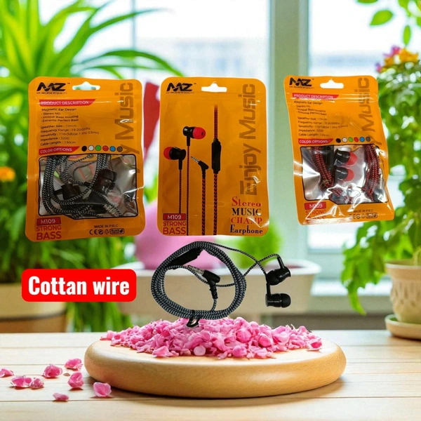 Mz M109 Earphone Cottan Wire