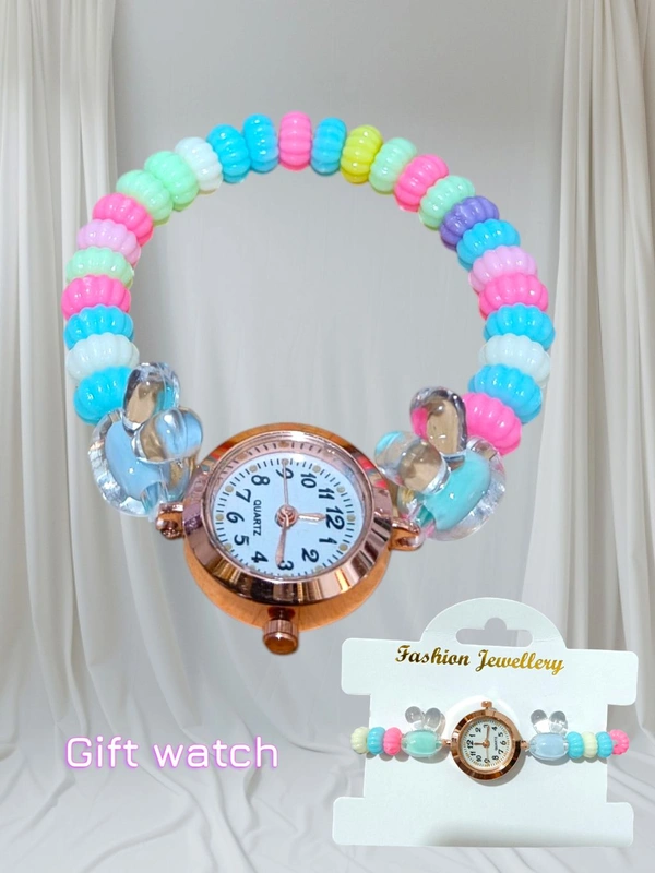 Rabbite Stone Gift Watch Silver