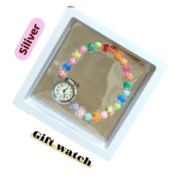 Gift Watch Siliver With Smart Peking