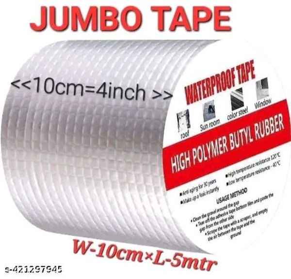 Waterproof Tape High Polymer Butyl Rubber 4inch