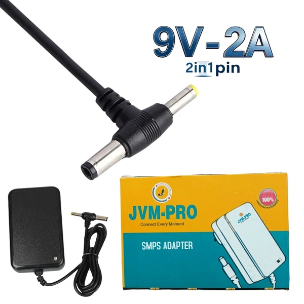 JVN PRO 9V 2A 2in1 Pin Adapter