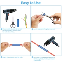 2UUL 6mm 8mm 10mm Pre-Cut Heat Shrink Tubing 200Pcs/set